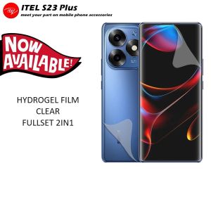 ANTI GORES HYDROGEL CLEAR FULLSET DEPAN LAYAR DAN BELAKANG ITEL A70 S23 S23+ ANTI JAMUR BENING SCREEN GUARD DAN SKIN PELINDUNG BELAKANG