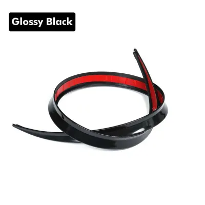 1 Pcs Car ABS Universal 1.2M Blackspoiler Accessory Cars Spoiler Soft Auto Rear Roof Trunk Spoiler Rear Wing Lip Trim Stickers