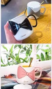 Coffee Cup Home Mug Bow With Cover The High Color The Classic Simple