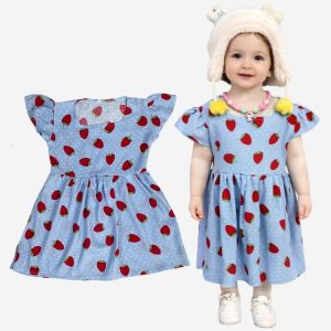 Dress Anak Bayi STRAWBERRY Dress Gaun Anak Balita 0-4 Tahun BENNA