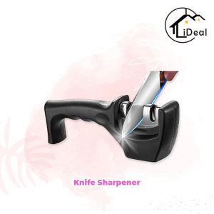 iDeal Home Knife sharpener Fixed-Angle Grindstone Three-stage Knives Sharpening Stone Knives Tools Pengisar Pisau 3 Holes Sharpener