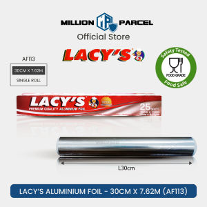 (Home Use) Lacys PVC Cling Film | Plastic Food Wrap | Chef bake Baking Paper | Aluminum Foil with blade cutter