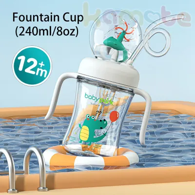Kamote 360 Degree Training Cups For Toddler 240ml/8oz Baby Childrens Sippy Cup Kids Sipping Water Cuvette Baby 3m+ 6m+ 12m+ 1 PCS