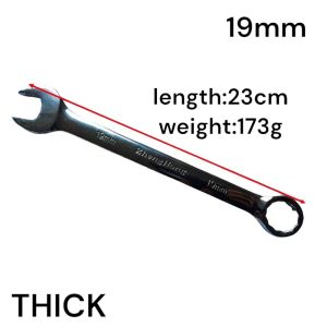 TRENY Heavy Duty Combined Wrench Spanner Common Ring Combination Carbon Steel Tool Double End Size