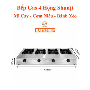 Bếp Gas Nấu Mì Cay Bếp Gas Công Nghiệp 4-6-8 Họng Bếp Gas Shunji