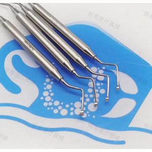 ช้อนขูดหินปูนฟันคุณภาพสูง ปลายยาว เครื่องมือทำความสะอาดฟัน เครื่องมือฟื้นฟูฟัน