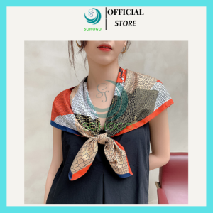 [HCM]-Khăn lụa quàng cổ 90x90cm khăn lụa dài khăn choàng lụa cao cấp khăn 4 mùa đông Hàn Quốc- Quà tặng ý nghĩa cho phái đẹp- CHỌN MẪU