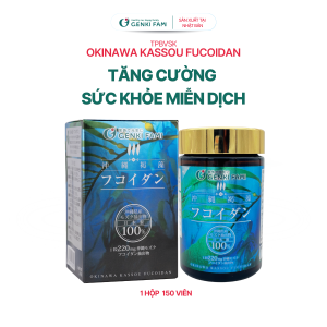 TPBVSK Fucoidan Tảo Nâu Okinawa Tăng Cường Đề Kháng Hạn Chế Oxi Hóa Nâng Cao Sức Khỏe Hỗ Trợ Người Bệnh Ung Thư Genki Fami Nhật Bản