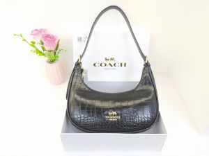FREE BOX !!!Coacch bailey hobbo CROCO in signature shoulderbag wanita premium Top handle bag wanita