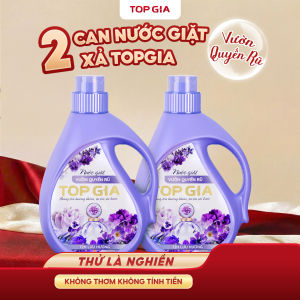 Combo 2 Can 2LNước Giặt TOPGIA Hương Vườn Quyến Rũ Đánh Bay Vết Bẩn Lưu Hương Bền Lâu