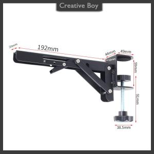 [Creative] L-shaped Foldable Desktop Bracket Heavy-duty Punch-free Space-saving Desktop Extension Plate Rack Hardware Accessories