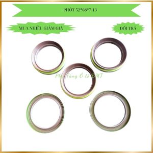 Phớt chắn dầu (oil seal) trục thứ cấp hộp số IVECO Thông số 53x68x7/13 bằng sắt lò xo