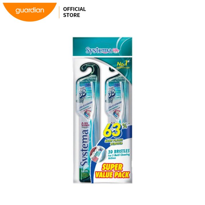Systema Enhanced Clean Toothbrushes - 3D Clean 2's | Lazada