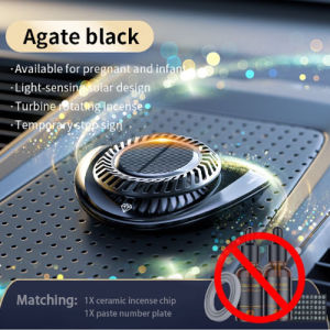 Nước hoa ô tô AROMATHERAPY kèm số điện thoại Cao cấp tự xoay khuếch tán hương thơm bằng năng lượng mặt trời