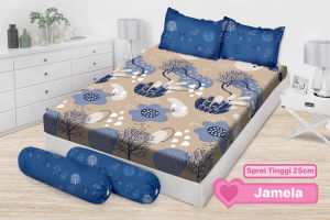Emilia - Sprei FITTED Queen T25 (160x200) tinggi 25 by Bonita Terlaris pilihan