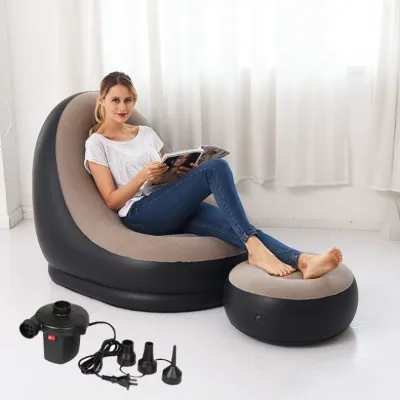 Bộ Ghế Sofa Rẻ Bơm Hơi và (có tay vịn) và Máy bơm/thổi bụi 2 chiều Wenbo