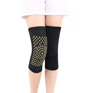 Yuoo 1 Pair Knee Support Protector Kneepad Self Heating Pad Knee Brace Warm for Arthritis Pain Reliefe Massager Leg Warm