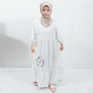 GAMIS ANAK MANASIK RUFFLE NAMIRA CANDY DRESS MAXY PEREMPUAN 2-13tahun GL FASHION
