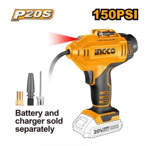 INGCO 20V CORDLESS AUTO AIR COMPRESSOR 150PSI CACLI2018 (BARE)