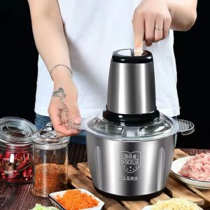 Máy Xay Thịt Xay Thực Phẩm Cối Inox 4 Lưỡi Đa Năng