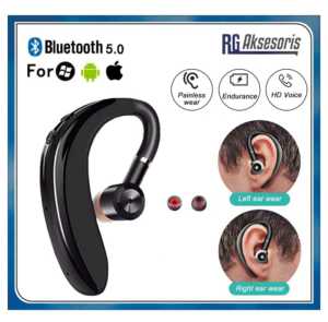 HEADSET BLUETOOTH S109 TWS Single Open Ear Earphone Wireless Business For All Smartphone