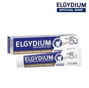 Elgydium MULTI-ACTION Toothpaste 75ml Fight Gums Aging with Procollagen & Antioxident ( Buy 1 Free 1 Travel size 7ml )