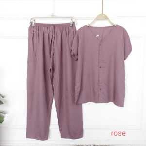 Urban Ease Piayama Polos Pajamas Tidur Wanita 1 Setel Rayon