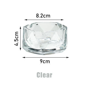 Nordic Home And Office Ins Popular Diamond Crystal Glass Ashtray Portable Decorative Cigar Ashtray Holder