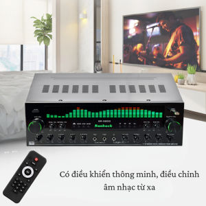 Amply Karaoke Bluetooth Sunbuck SR 5800 Công Suất Lớn 1000W 7 Kênh có điều khiển từ xa công nghệ âm thanh đa hướng