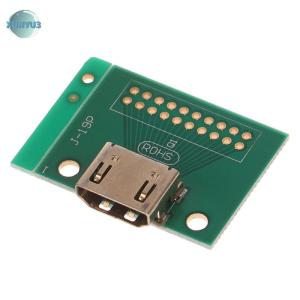 XUNYU3 Tương thích với HDMI 19pin ổ cắm thử nghiệm Jack 19 pin Adapter Board thử nghiệm với PCB board