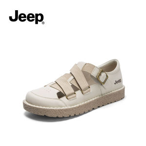 Jeep Mary Jane Outdoor Mountaineering Lightweight Anti slip Soft Bottom Casual Hollow Womens Shoes