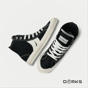 Dorks Classic High Black - Sepatu Sneakers Casual Pria Wanita Sepatu Sekolah Dorks