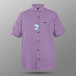 Kemeja Basic Polos Lengan Pendek Pria Dewasa Slimfit Terbaru Katun Sigaret Premium by LM