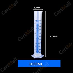 Plastic MeasuringCylinder 25/50/100/250/500/1000ml Chemistry Laboratory Measure Cup Tool