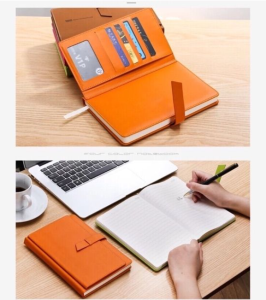 [anghome] SALE  giftaway! highquality notebook organizer PU Leather Business Portfolio Personalized Leather Notebook  Office School use Stationary school supplies