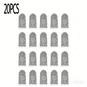 20pcs Reusable Safety Thumb Finger Guard Kitchen Carving Anti Cut Finger Sleeve