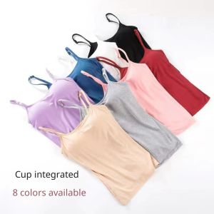 Padded Versatile Modal Cami for Spring and Summer Women Comfortable High Elasticity Body Shaping No Need for Bra