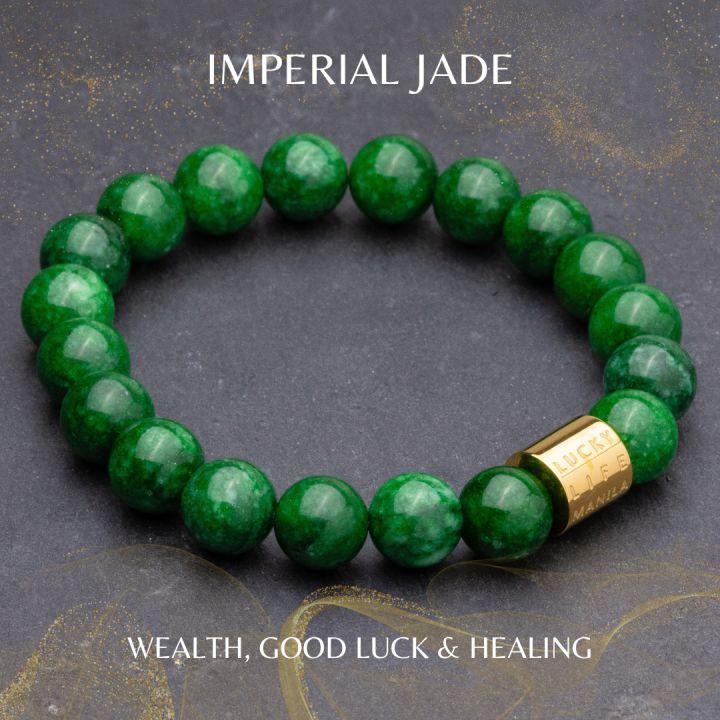 Classic Imperial Jade Bracelet (10 mm) | Lucky Life Manila | Lazada PH