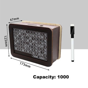 【COD】Wooden Piggy Bank Money Box With Counter Home Retro Counting Piggy Bank