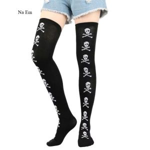 Tất Đùi Halloween Hóa Trang Độc Lạ Vớ Đùi Cosplay Dơi Đầu Lâu Mạng Nhện Phong Cách Gothic Nhật Bản Co Giãn Cao Cấp Cho Nữ