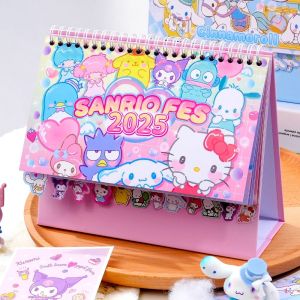 MMLUCK Cinnamoroll Calendar Kuromi Melody Large Size 2025 Year Calendar Anime Daily Monthly Agenda Organizer Decor