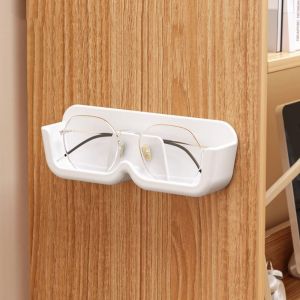 KAWAIIR Punch-free Glasses Storage Box Wall Mounted Plastic Myopia Glasses Display Rack Durable Space Saving Sunglasses Storage Holder Home