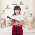 Ukulele Guitars For Kids Wood Color Plastic Musical Instrument Guitar Children Birthday Gift. 
