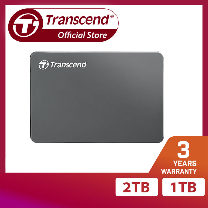 Transcend 25C3N ExtraSlim Store Jet Portable | TS1TSJ25C3N 1TB External ...