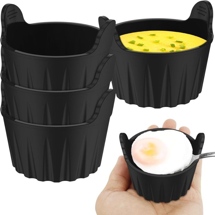 Non-stick Air Fryer Egg Moulds Reusable Silicone Multi-use Egg Poacher
