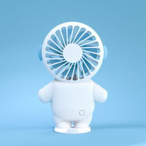 SPACE MAN Kipas Angin Mini Portable Rechargeable 2000 mAh Dudukan HP