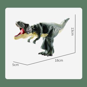 Funny Head and Tail Movements Explorative Telescopic Pressing Dinosaur Toys with Sound Decompression Tricky Toy for Kids