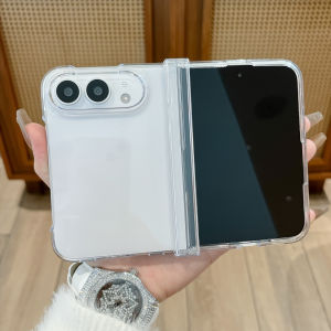 For iPhone Duo Fold Case Fashion Transparent Shockproof Central axis Protective Back Cover For iPhone Ultra Phone Shell Funda