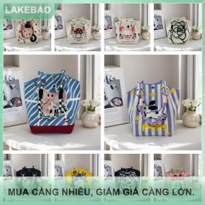 【LAKEBAO】 Thời trang công suất lớn dệt kim túi xách giản dị di động đi lại Tote Túi vai duy nhất Túi đa năng hàng ngày Túi cầm tay