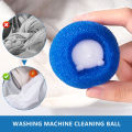 Bóng Giặt Quần Áo Xốp Cứng Thông Mình Hút Lông Xơ vải Chống Nhăn , Hút Lông Mèo -  Banh Giặt Chống Nhăn, Hút Xơ Vải Đa Năng Tiện Lợi chống quấn rối quần áo. 